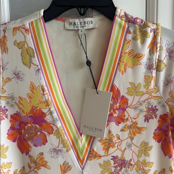 Hale Bob V Neck Dress AbsolutelySuitable Floral  Pockets Travel Small NWT - Picture 11 of 16